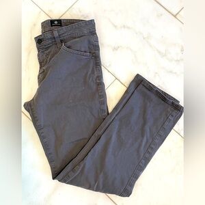 Adriano Goldschmied, The Tellis modern fit, gray chino pants, size 30 x 34